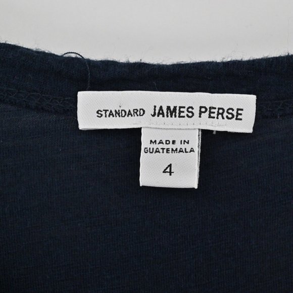 STANDARD JAMES PERSE Womens Blouson Dress Navy Lightweight Stretch Size XL $225 - Picture 5 of 10